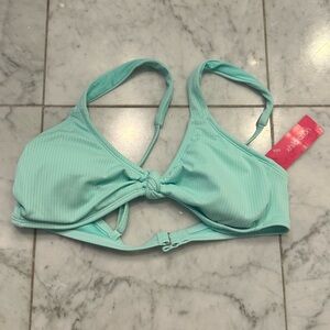xhilaration target bikini top green size large NWT
